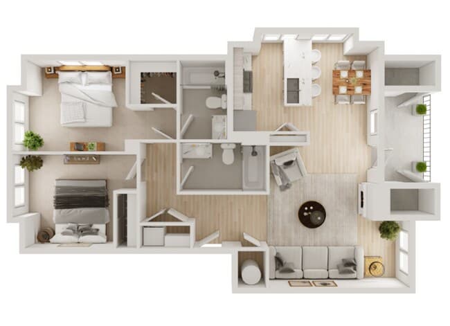 The Stone, 3rd floor, 1360/F-Bldg 1360-301 floor plan