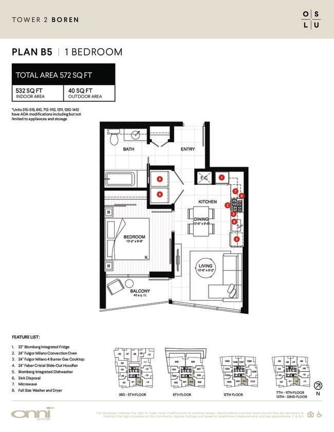 Boren B5 1012 floor plan