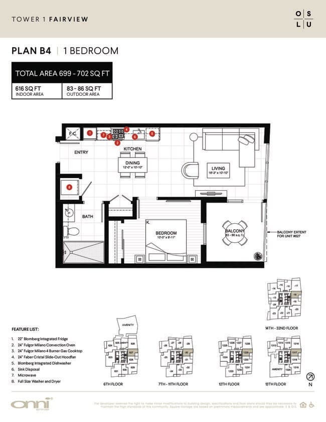 Fairview B4 1130 floor plan