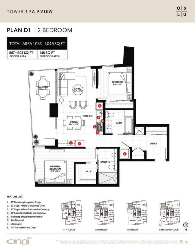 Fairview D1 2214 floor plan