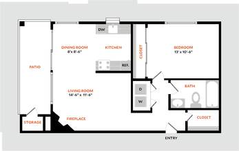 Plan 1A 204 floor plan