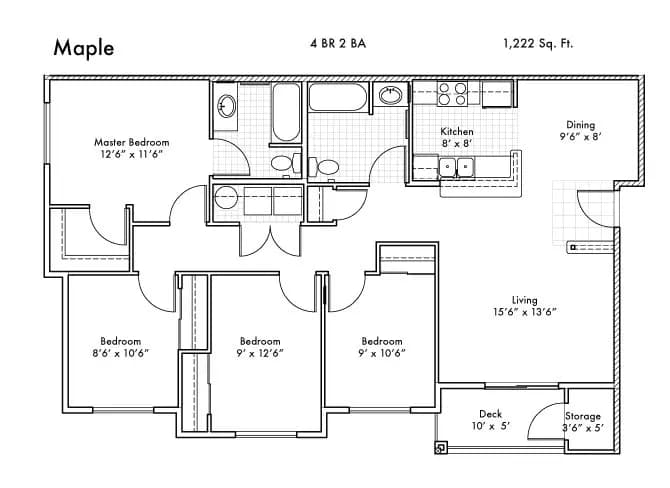 Pine L407 floor plan