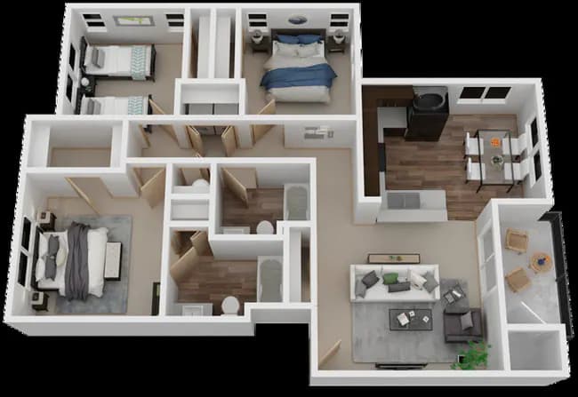 RIVER Q364 floor plan