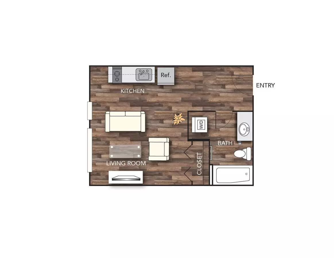 Studio 110 floor plan