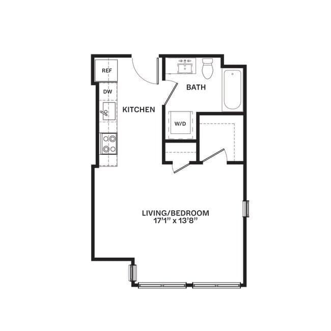 Studio A9 618 floor plan