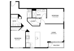 2x2 E3 325 floor plan