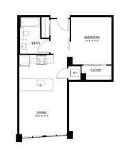 Open 1x1 B1 229 floor plan