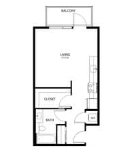 Studio A1 216 floor plan