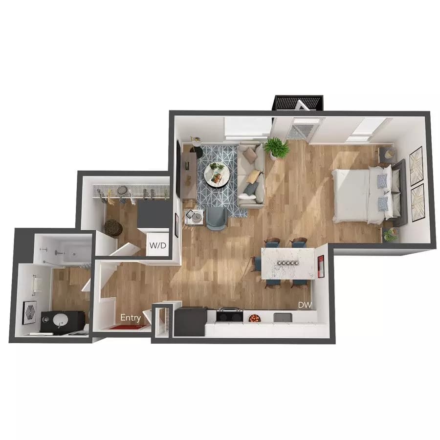 Studio L 313 floor plan
