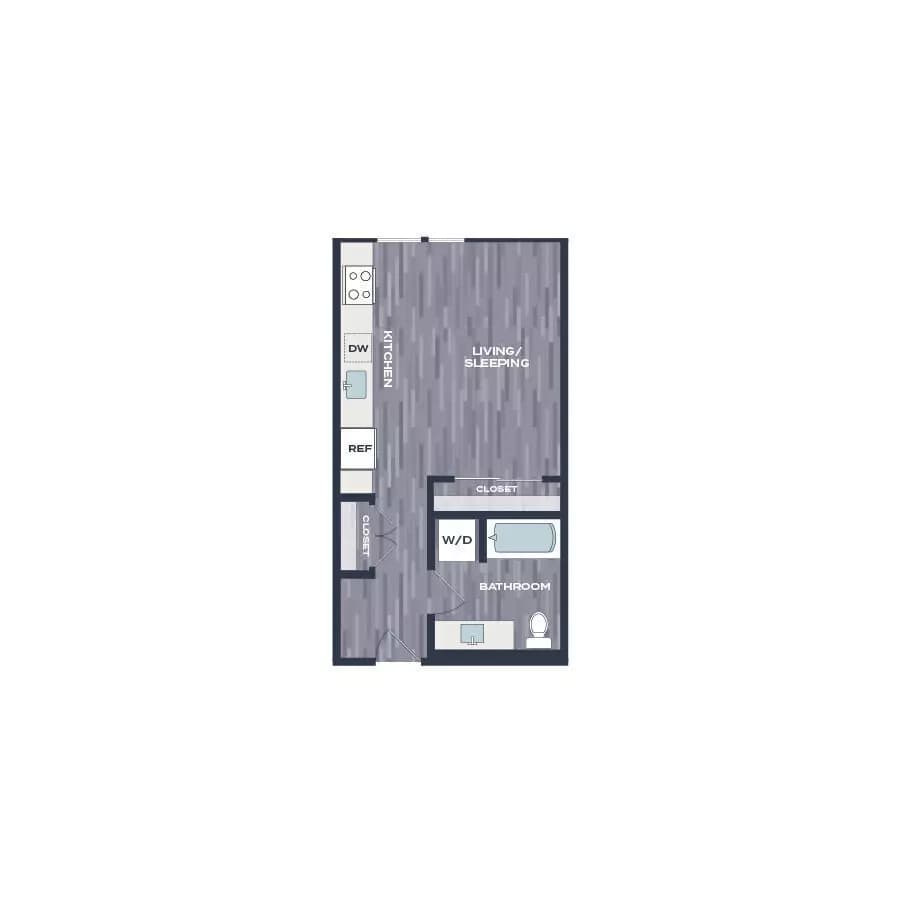 Unit W516 W516 floor plan