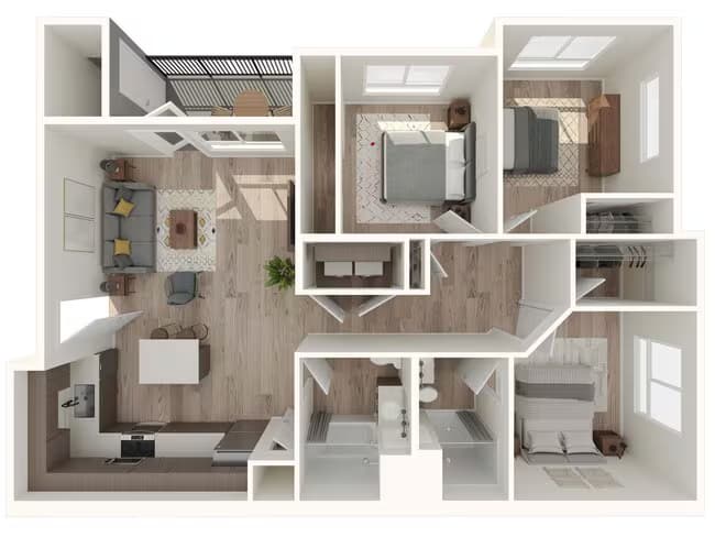 3 Bedroom A303 floor plan