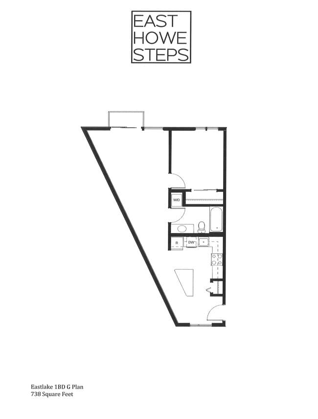 Eastlake 1BD G 251 floor plan