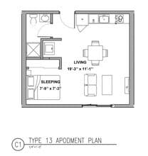 Studio L 618 floor plan