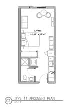 Studio M 305 floor plan