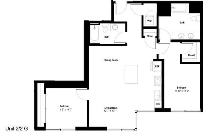 2x2 A PH 1505 floor plan