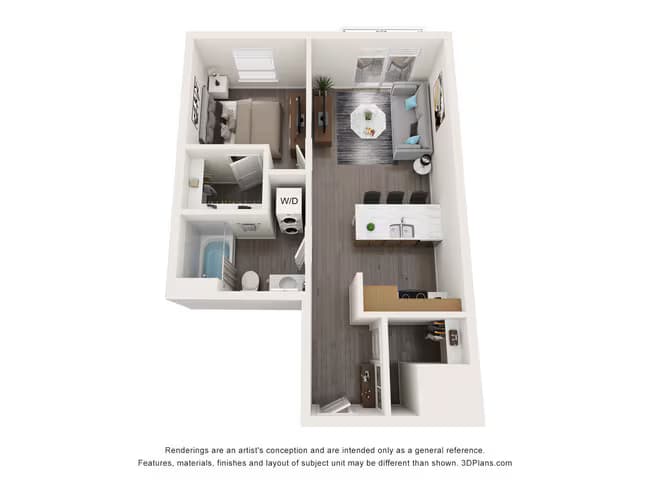 1 Bedroom ARCH 316 floor plan