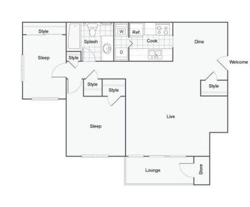 The Birch D302 floor plan