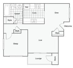 The Oak D202 floor plan