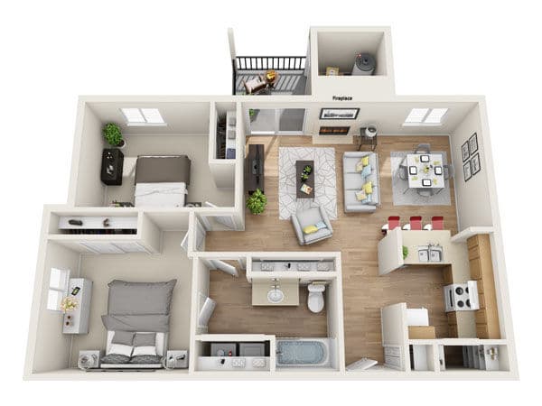 2x1 TMR 891 A206 floor plan