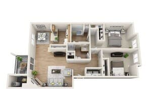 2x2 TMR 1048 A204 floor plan