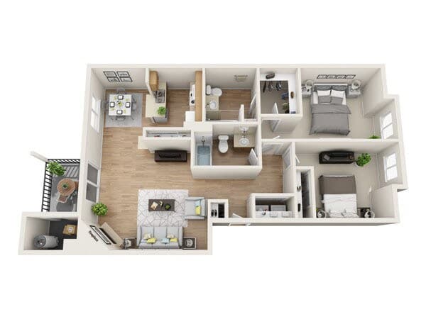 2x2 TMR 1109 H101 floor plan