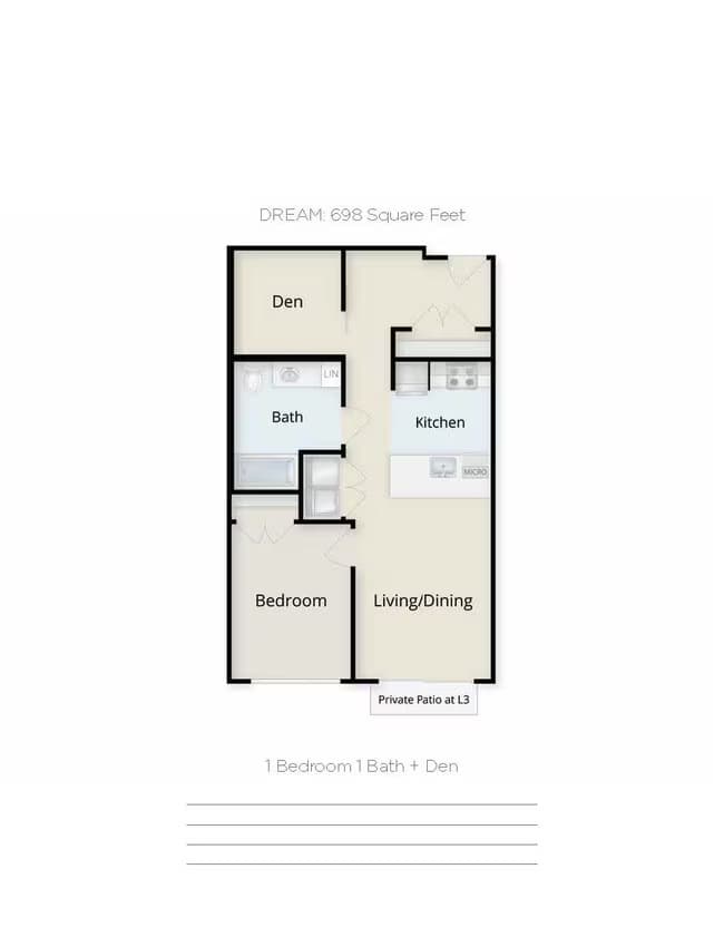 Dream X-410 floor plan