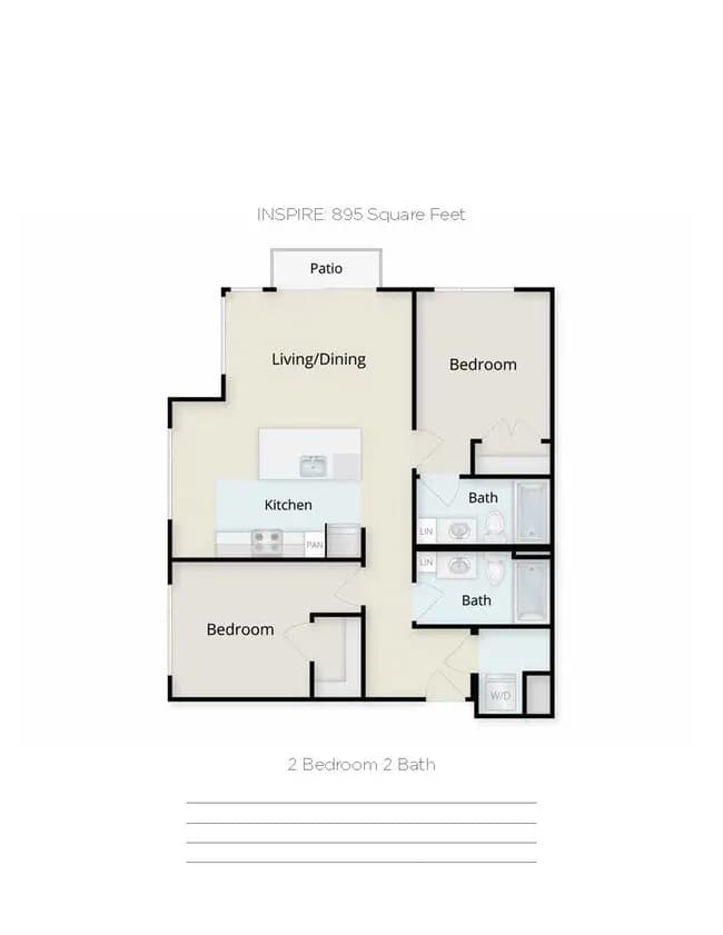 Inspire X-612 floor plan