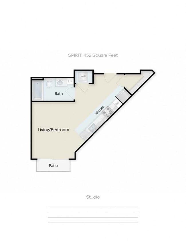 Spirit X-302 floor plan