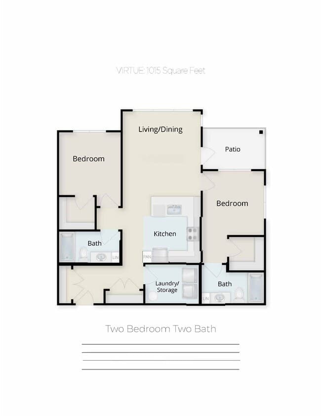 Virtue E-102HC floor plan