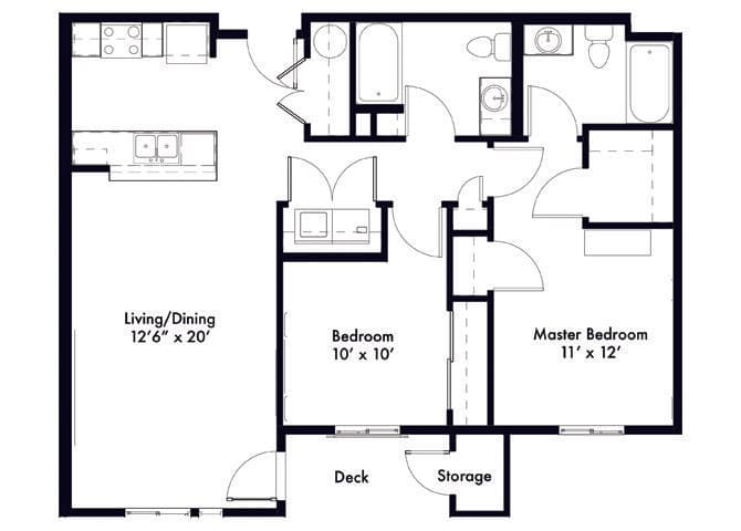Baskerville A205 floor plan