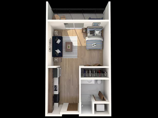 Studio 357 floor plan