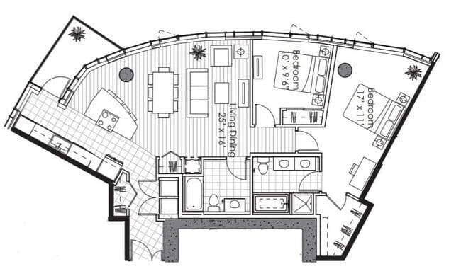 2x2 Panache F S-2013 floor plan