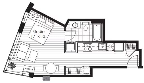 Studio D N-0904 floor plan
