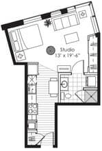 Studio E N-1206 floor plan