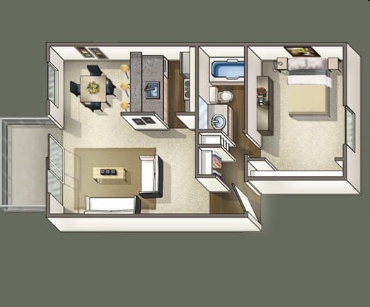 1x1 Large N-07 floor plan