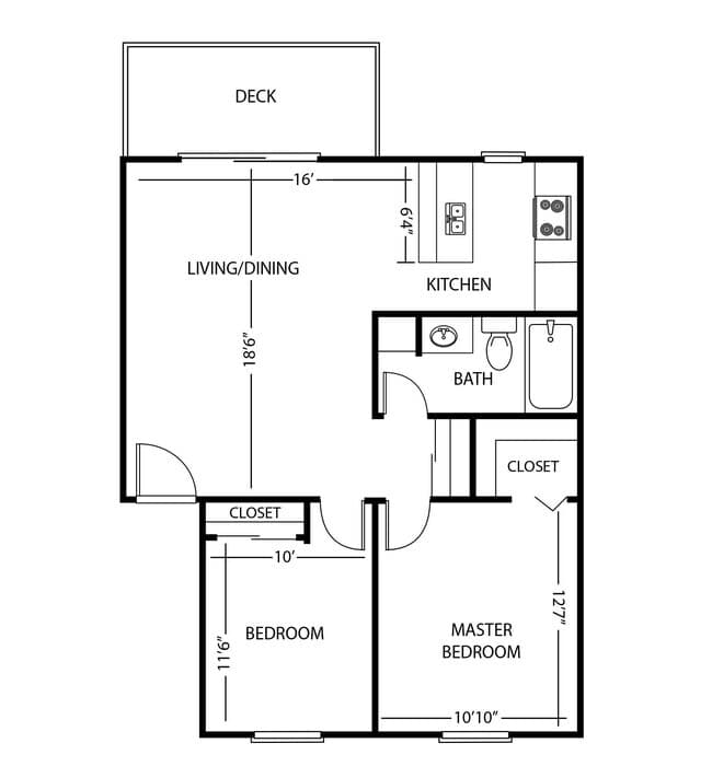 2x1 Classic D-01 floor plan
