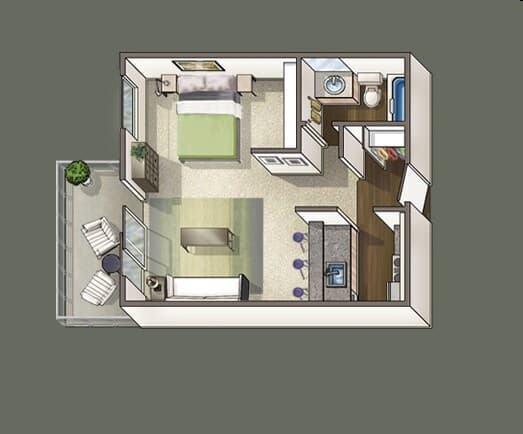 Studio K-19 floor plan