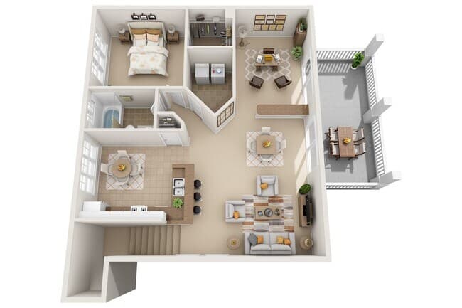 Peach floor plan