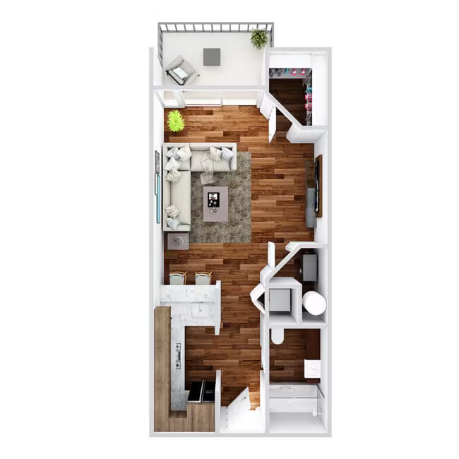 Studio 118 floor plan