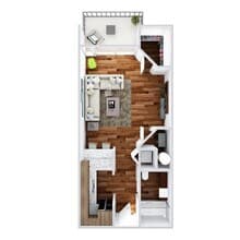Studio 113 floor plan