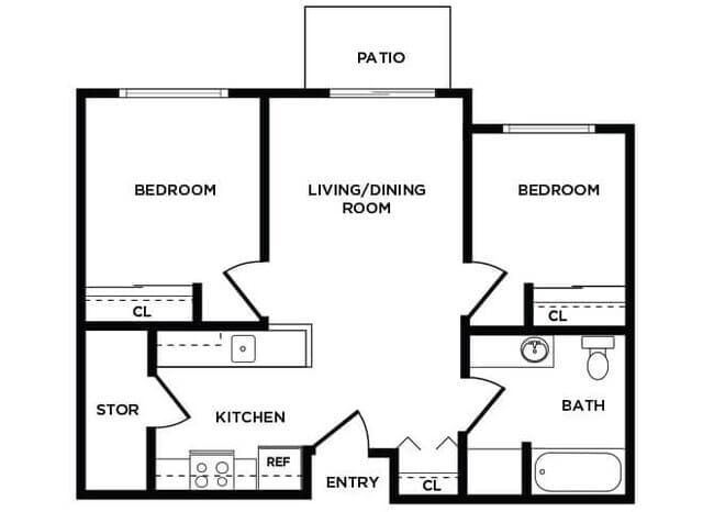 B1 2-303 floor plan