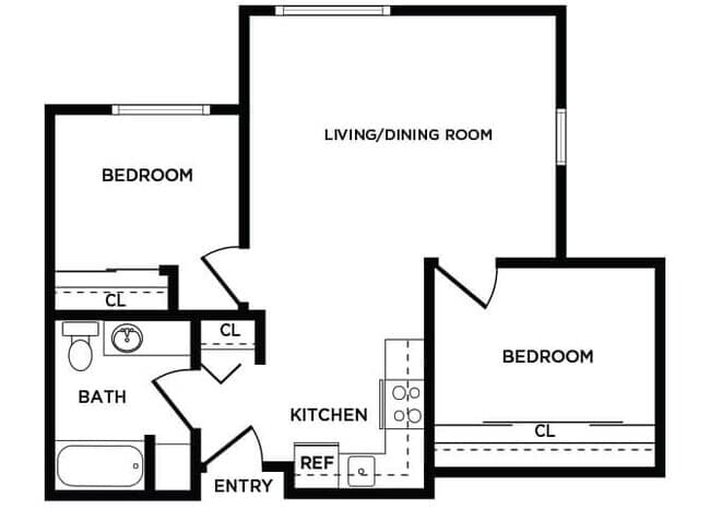 B2 2-326 floor plan