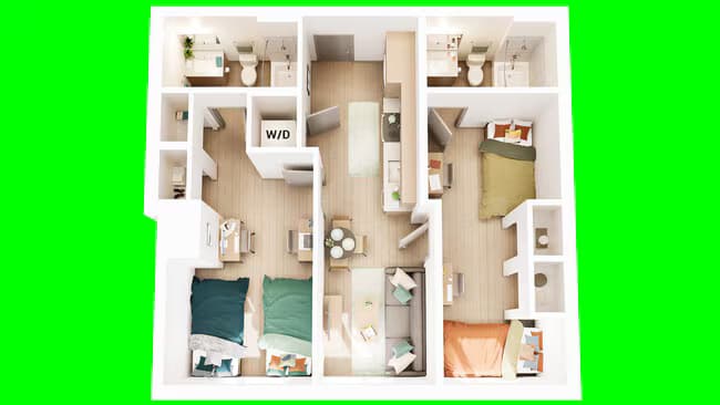 B4- Double High Floor Shared floor plan
