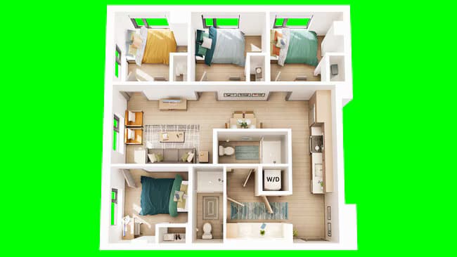 D2 High Floor Private floor plan