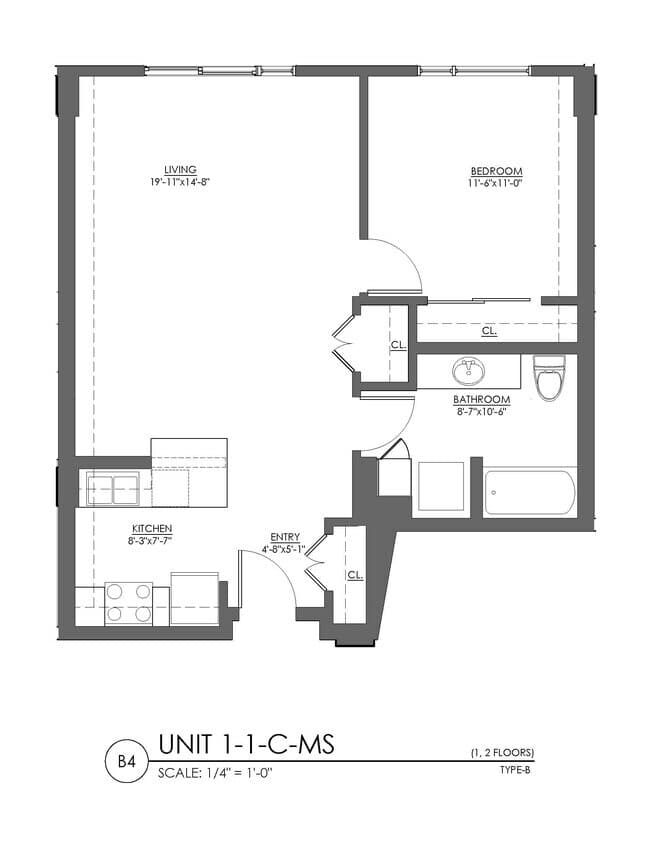Unit 605 313 floor plan