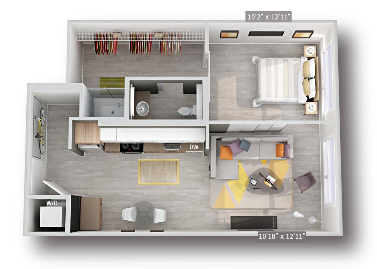 A7 407 floor plan
