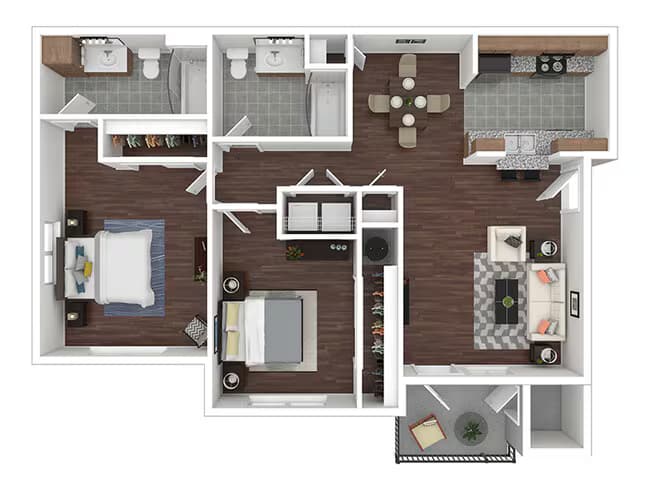 2x2 J-204 floor plan