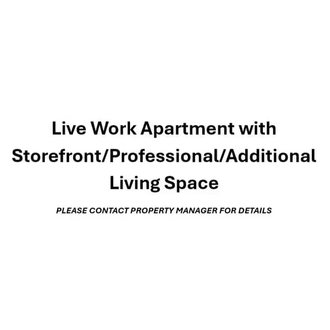 Live Work Studio D 104 floor plan
