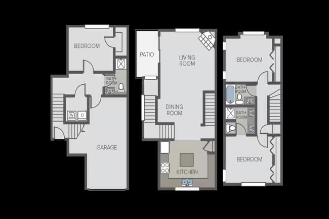 Honeysuckle Townhome E-1573 floor plan