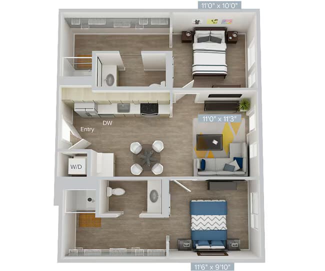 B1 822 floor plan